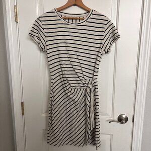 Women's GAP Black And White Strioed Sarong Dress Size Small